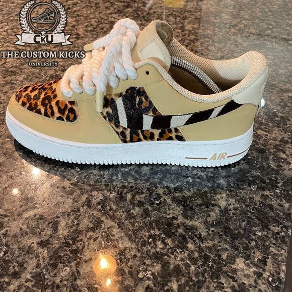 "Safari" Nike Air Force 1 Custom - Picture 1 of 7